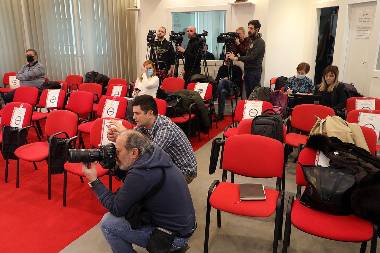 Konferencija za medije Srpskog pokreta Dveri: 